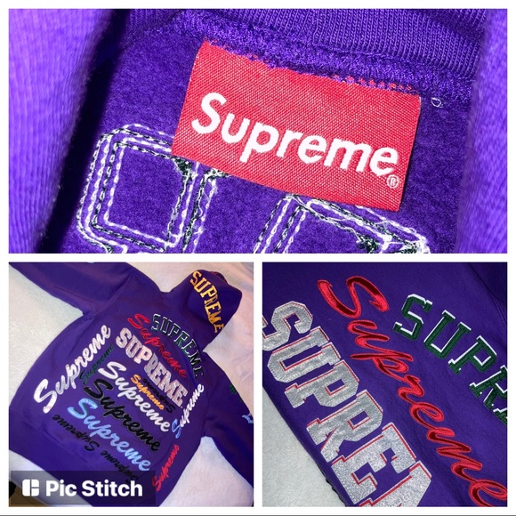 Supreme multi logo hooded sweatshirt - Picture 1 of 5